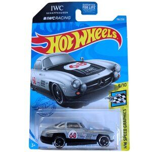 Hot Wheels Mercedes-Benz 300 SL Silver HW Speed Graphics 196 ERROR